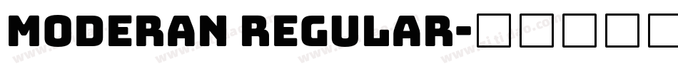 Moderan Regular字体转换